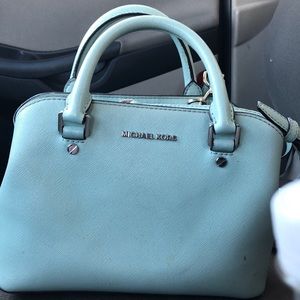 Baby blue Michael Kors purse